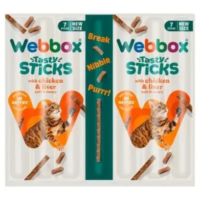 Webbox Cats Delight Sticks Chicken & Liver, 7 Sticks