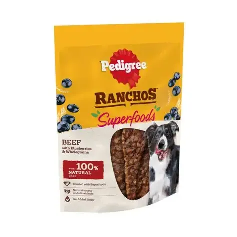Pedigree Ranchos Super foods Beef With Blueberries & Wholegrains 70g
