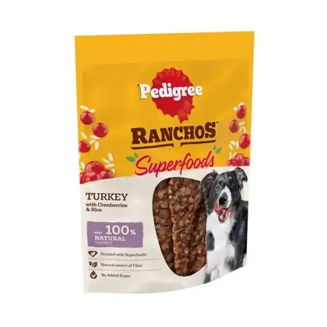 Pedigree Ranchos Super foods Turkey With Cranberries & Rice 70g