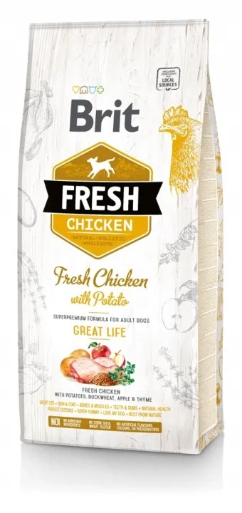 Brit Dog Food Fresh Fresh Chicken With Botato 2.5 Kg
