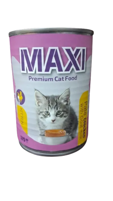 Maxi Kitten Wet Food Chicken With Goat Milk Pate 375g