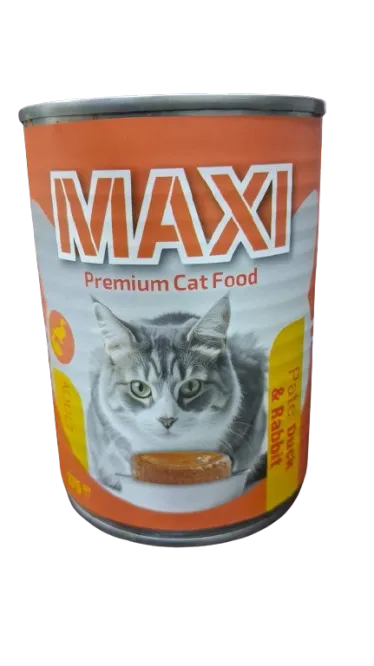 Maxi Cat Wet Food Duck & Rabbit Pate 375g