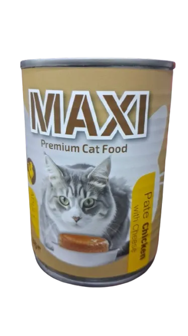 Maxi Cat Wet Food Chicken With Cheese Pate 375g