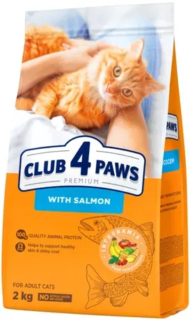 Club 4 paws Cat Dry Food Premium Adult Salmon 2kg
