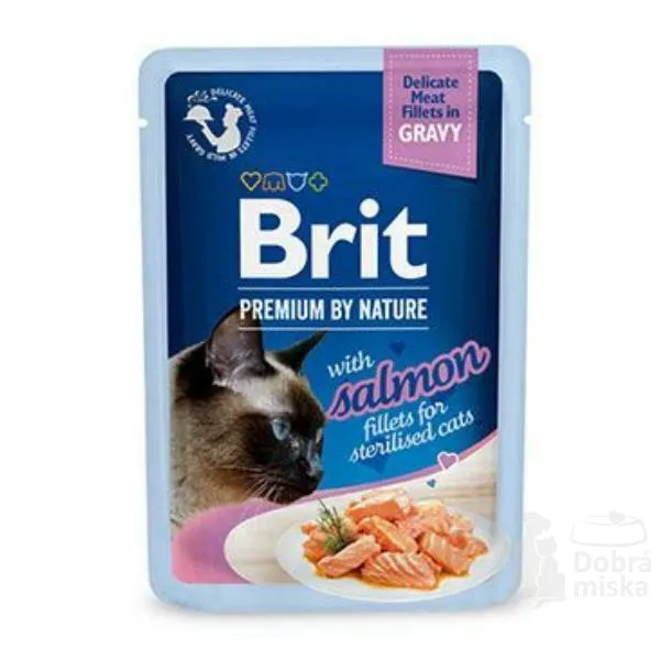Brit Sterilized Plate Gravy With Salmon 85g