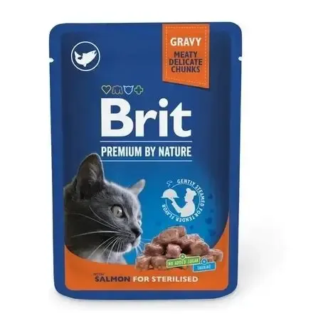 Brit Sterilized Plate Gravy With Salmon 100g