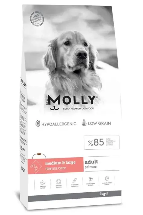 Molly Dog Food Medium & Large Adult Salmon 2Kg