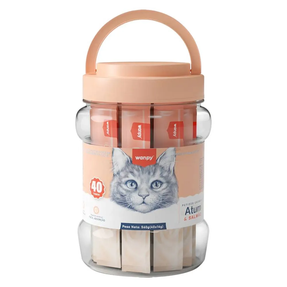 Wanpy Cat Treat Tuna & Salmon 40x14g