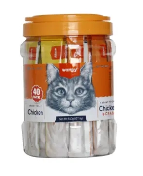 Wanpy Cat Treats Creamy Treats Chicken Mix 40*14g