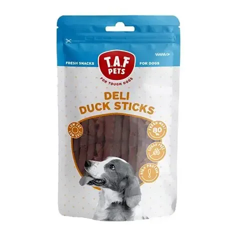 Taf Pets Dog Treats Wrapped Deli Duck Sticks 75g