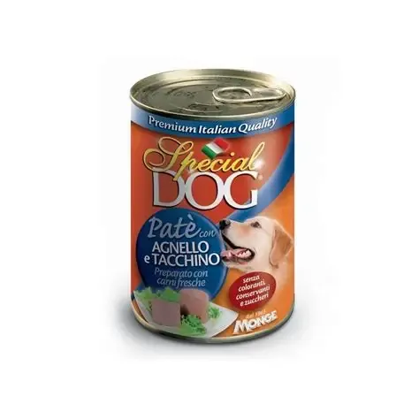 SPECIAL DOG PATE' Lamb and Turkey 400g