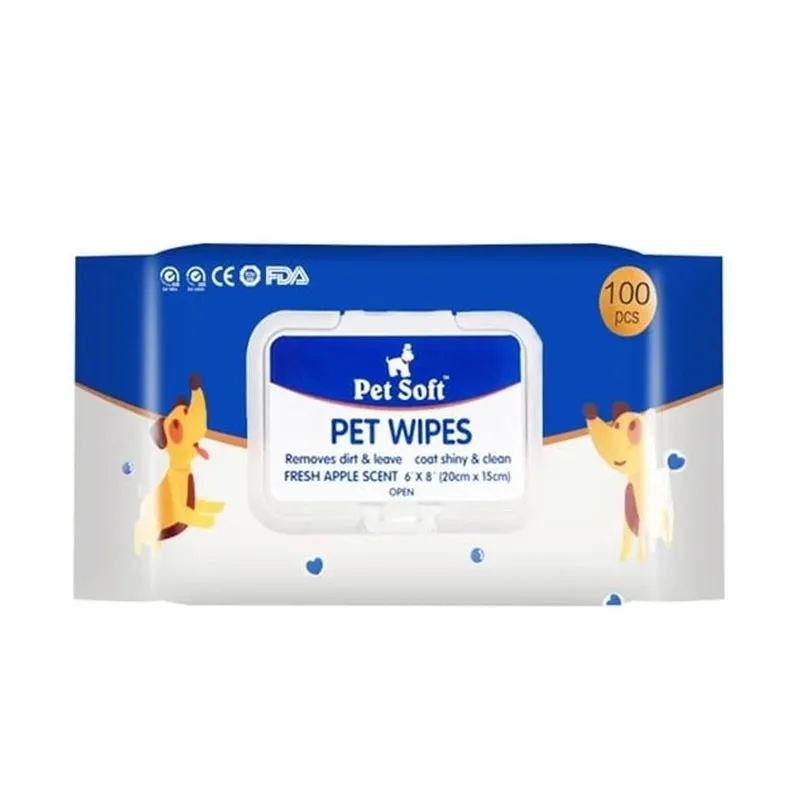 Pet Soft Pet Wipes 100pcs