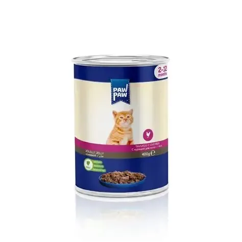 Paw Paw Kitten Wet Food With Chicken 400g