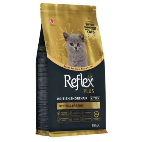 Reflex Plus Cat Dry Food British Shorthair Kitten 1.5kg