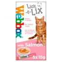Webbox Cat Treat Lick-E-Lix Salmon 5x15g