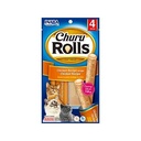 INABA Churu Rolls Cat Treat Chicken Rolls With Chicken Recipe 4x10g